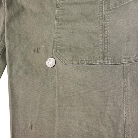 Duluth Trading Co Flex Fire Hose Green Work Pants Men's Size 44 x‎ 30 - Picture 6 of 11